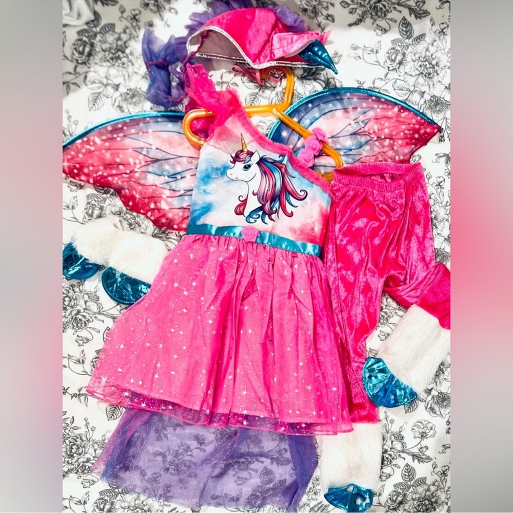 Teetot & Co Inc Pink & Purple Unicorn Costume